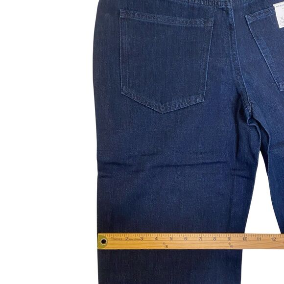 WeWoreWhat Low Rise Dad Jeans Womens 25 Blue Indigo Denim Raw Hem Casual - Picture 7 of 14